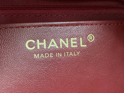 CC MEDIUM 27 TOTE BAG IN BLACK CALFSKIN