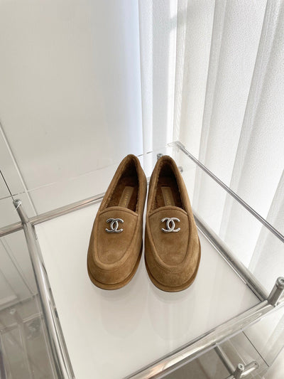 CC LOAFERS SHERPA BROWN SUEDE SHW