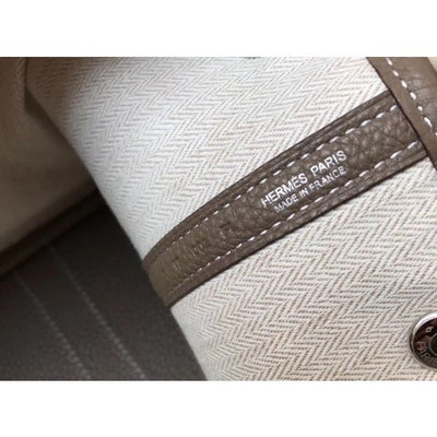 HERM Garden Party 30 Bag In Taupe Taurillon Leather
