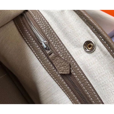 HERM Garden Party 30 Bag In Taupe Taurillon Leather