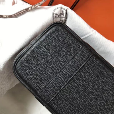 HERM Garden Party 36 Bag In Black Clemence Leather