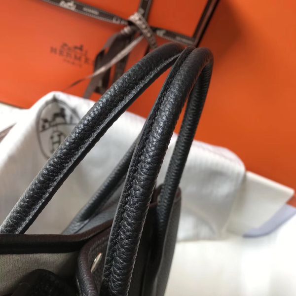 HERM Garden Party 36 Bag In Black Clemence Leather
