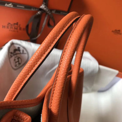 HERM Garden Party 36 Bag In Orange Clemence Leather