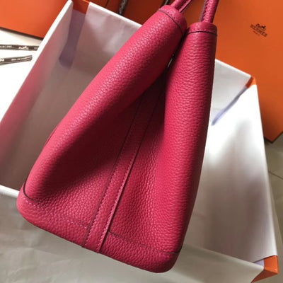 HERM Garden Party 36 Bag In Rose Tyrien Clemence Leather
