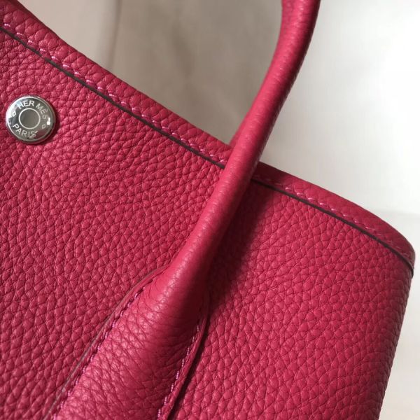 HERM Garden Party 36 Bag In Rose Tyrien Clemence Leather