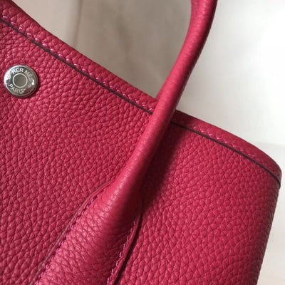 HERM Garden Party 36 Bag In Rose Tyrien Clemence Leather