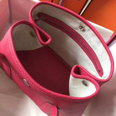 HERM Garden Party 36 Bag In Rose Tyrien Clemence Leather