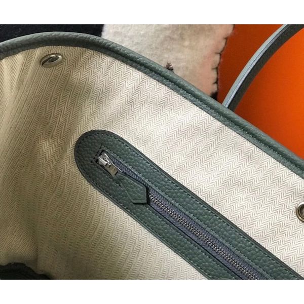 HERM Garden Party 36 Bag In Vert Amande Clemence Leather