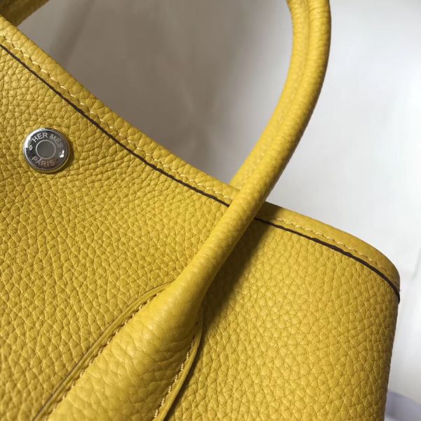 HERM Garden Party 36 Bag In Yellow Clemence Leather