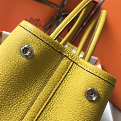 HERM Garden Party 36 Bag In Yellow Clemence Leather