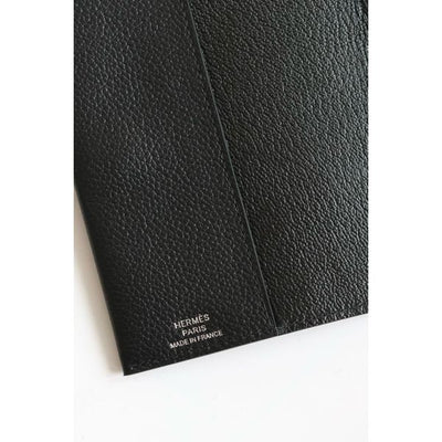 HERM R.M.S Passport Holder in Black Evercolor Calfskin