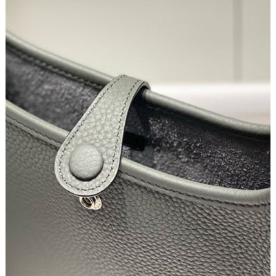 HERM Evelyne III TPM Bag In Gris Meyer Clemence Leather