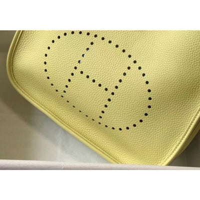 HERM Evelyne III 29 PM Bag In Jaune Poussin Clemence Leather