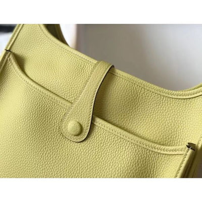 HERM Evelyne III 29 PM Bag In Jaune Poussin Clemence Leather