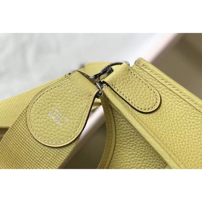 HERM Evelyne III 29 PM Bag In Jaune Poussin Clemence Leather