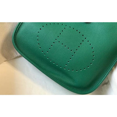 HERM Evelyne III 29 PM Bag In Vert Vertigo Clemence Leather