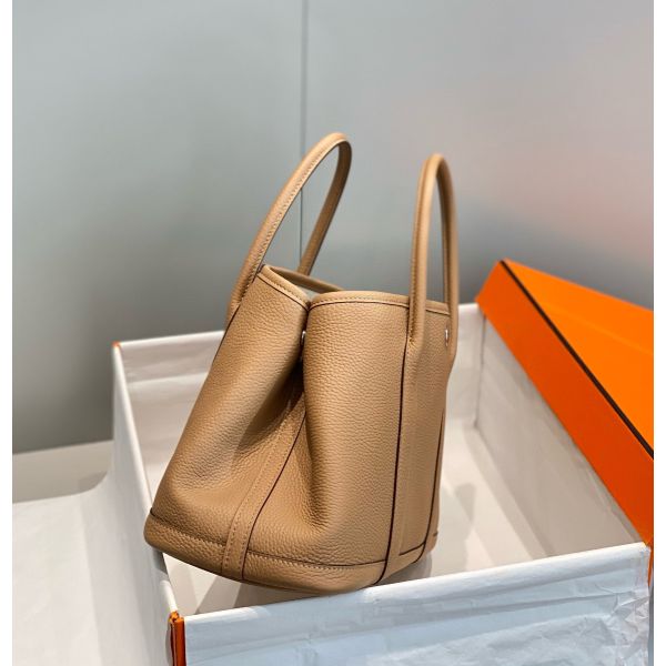 HERM Garden Party 30 Bag In Chai Taurillon Leather