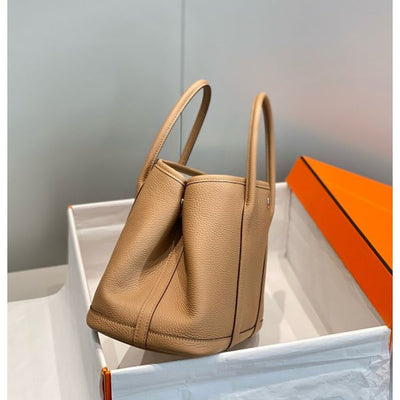 HERM Garden Party 30 Bag In Chai Taurillon Leather