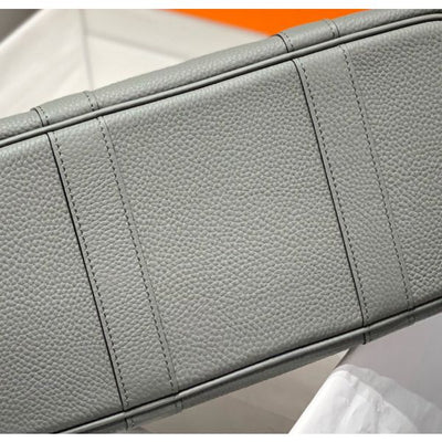 HERM Garden Party 30 Bag In Gris Meyer Taurillon Leather
