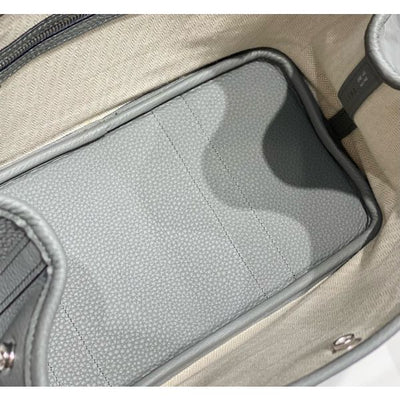 HERM Garden Party 30 Bag In Gris Meyer Taurillon Leather