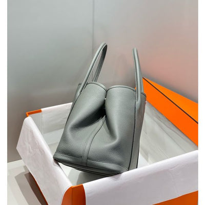 HERM Garden Party 36 Bag In Gris Meyer Clemence Leather