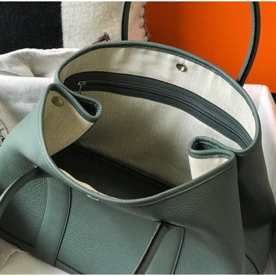 HERM Garden Party 36 Bag In Vert Amanda Clemence Leather