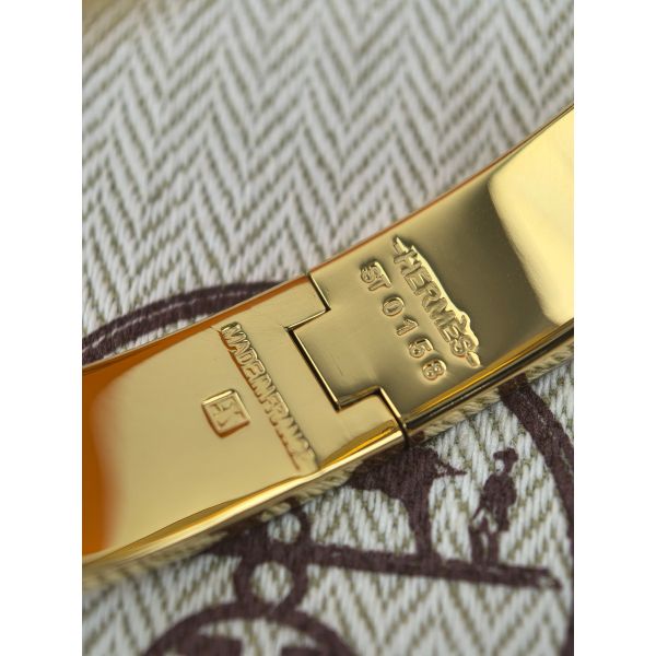 HERM Yellow Enamel Clic H Bracelet