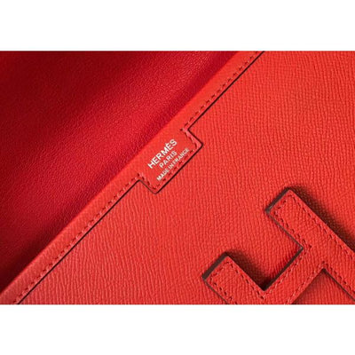 HERM Jige Elan 29 Clutch In Red Epsom Leather