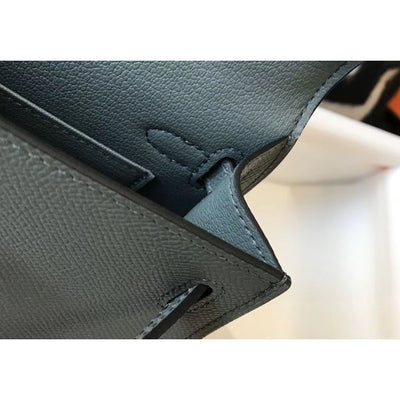 HERM Kelly Mini II Bag In Vert Amande Epsom Leather GHW