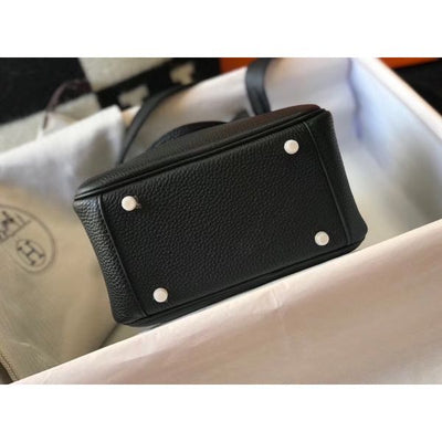 HERM Lindy Mini Bag In Black Clemence Leather GHW