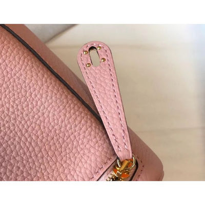 HERM Lindy Mini Bag In Pink Clemence Leather GHW