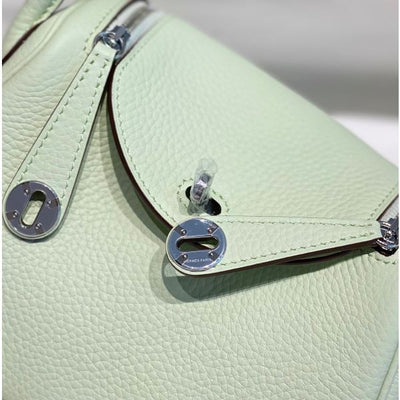 HERM Lindy Mini Bag In Vert Fizz Clemence Leather PHW