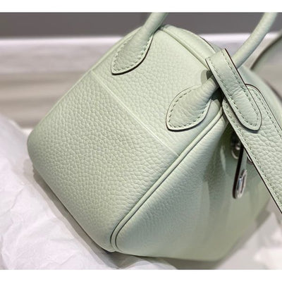 HERM Lindy Mini Bag In Vert Fizz Clemence Leather PHW