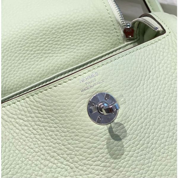 HERM Lindy Mini Bag In Vert Fizz Clemence Leather PHW