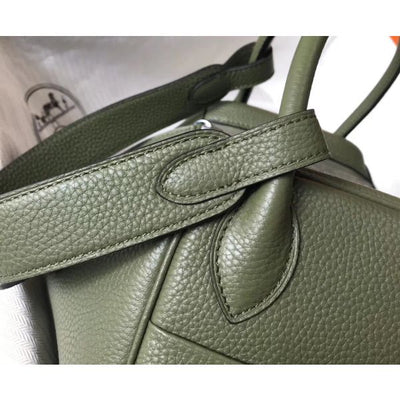HERM Lindy 26cm Bag In Canopee Clemence Leather PHW