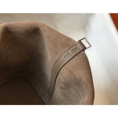HERM Picotin Lock 18 Bag In Trench Clemence Leather