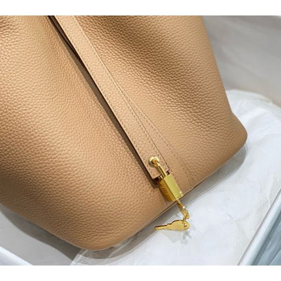 HERM Picotin Lock 22 Bag In Chai Clemence Leather