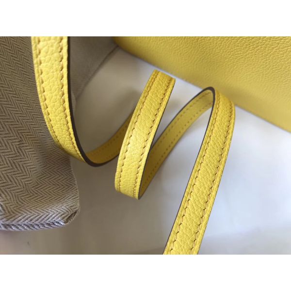 HERM Mini Sac Roulis 18cm Bag In Yellow Evercolor Calfskin