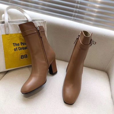 HERM Brown Joueuse Ankle Boots