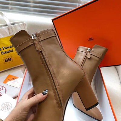 HERM Brown Joueuse Ankle Boots