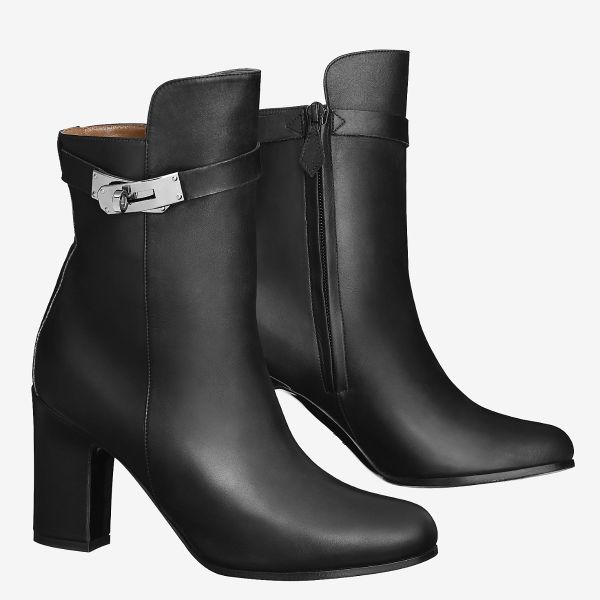 HERM Black Joueuse Ankle Boots