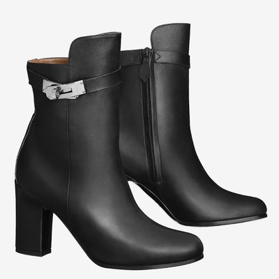 HERM Black Joueuse Ankle Boots