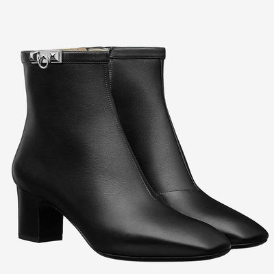 HERM Black Calfskin Power Low Boot