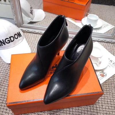 HERM Virginia Ankle Boot In Black Leather