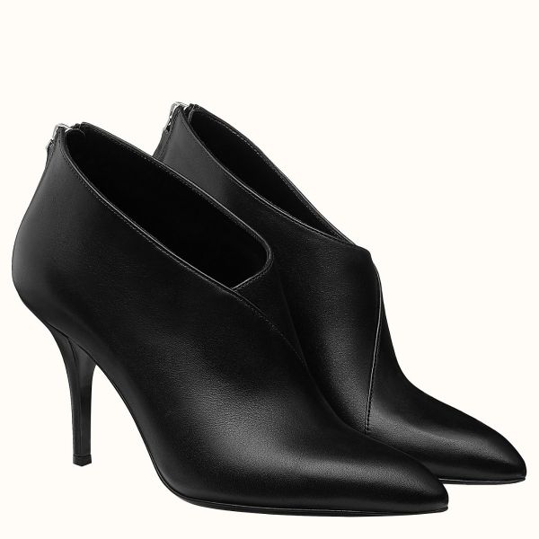 HERM Virginia Ankle Boot In Black Leather