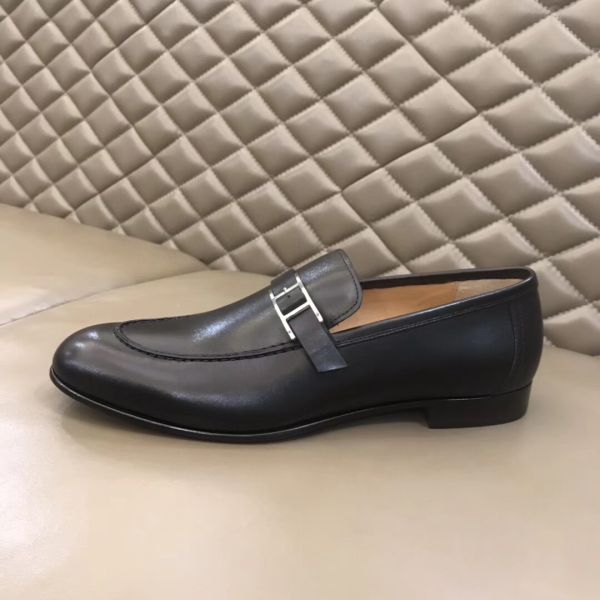 HERM Men's Monterey Loafers In Black Calfskin