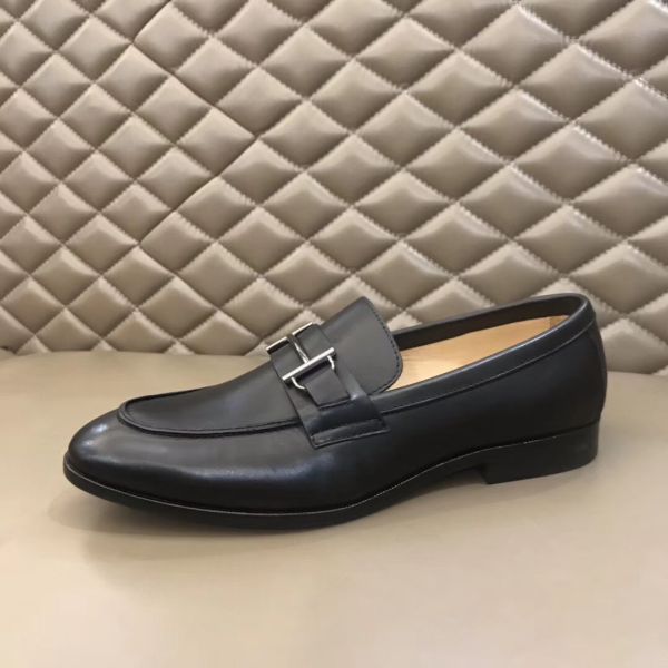 HERM Men's Sydney Loafers In Black Calfskin