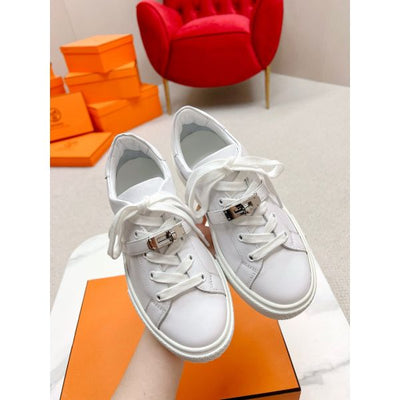 HERM Men's Day Sneakers in White Leather