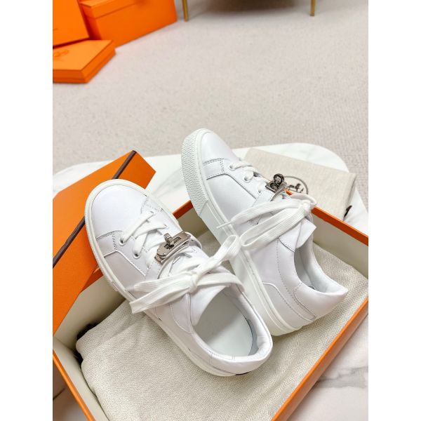 HERM Men's Day Sneakers in White Leather