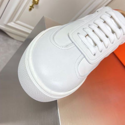 HERM Men's Quicker Sneakers In White Calfskin